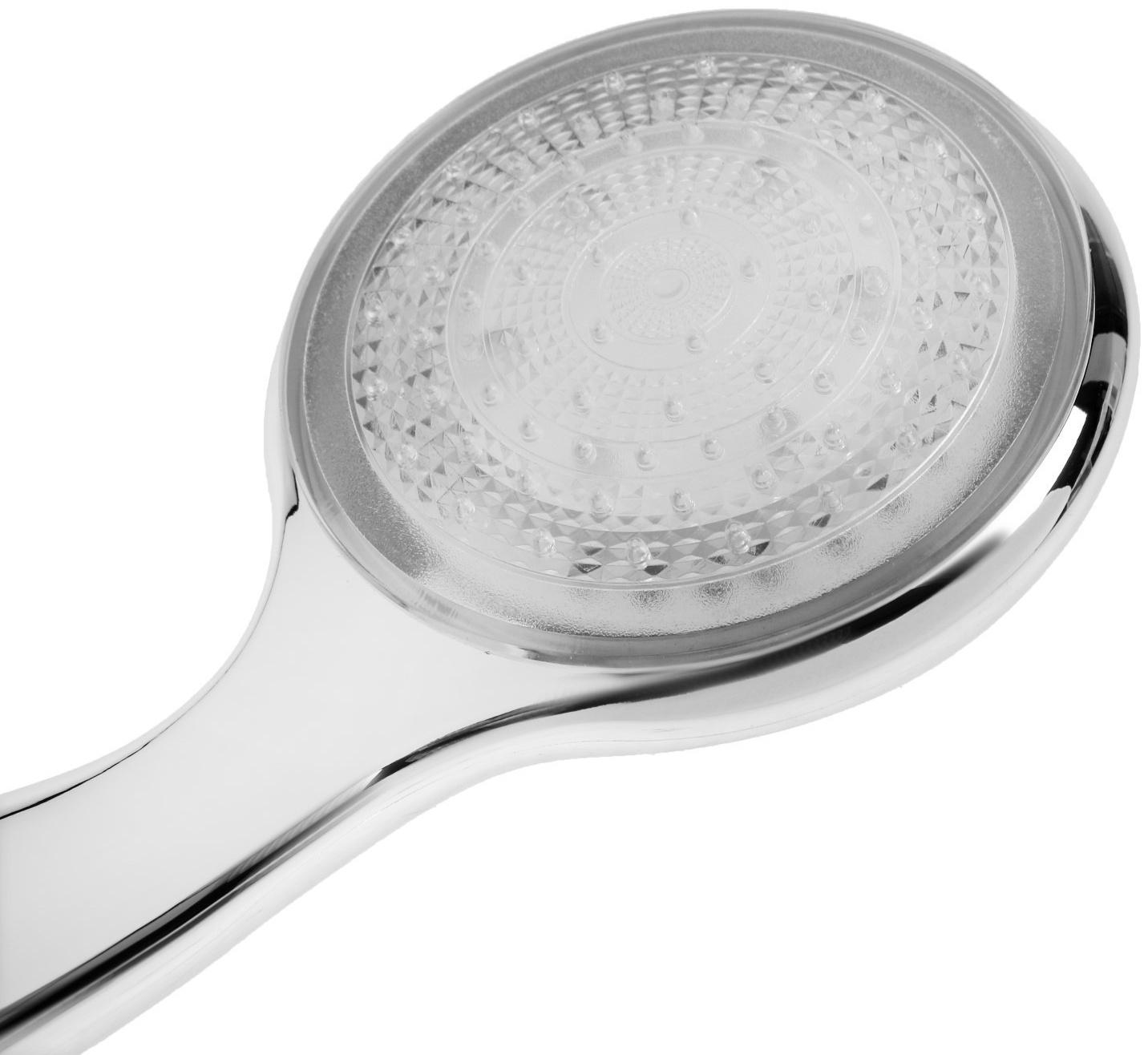 Душевая лейка ZEIN, с LED подсветкой, 1 цвет: зеленый, пластик, цвет хром