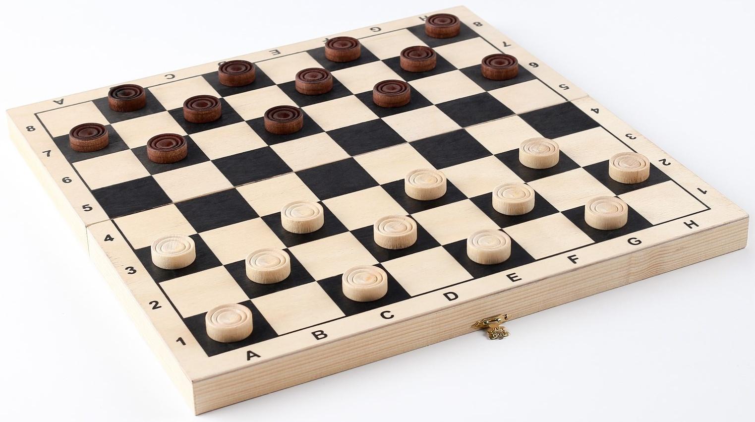 Фишки для нард и шашек, 30 шт, d-2.8 см, дерево