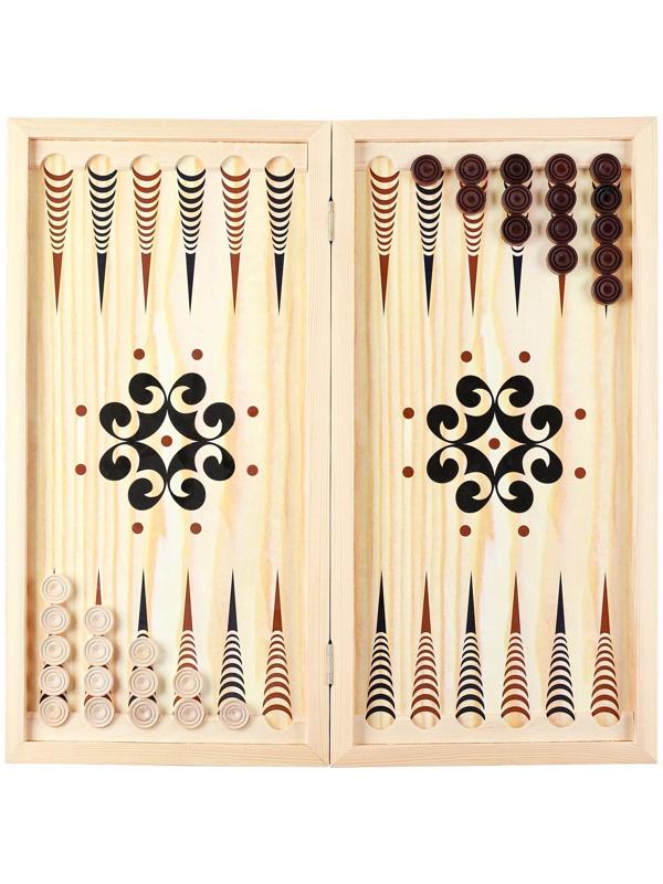 Фишки для нард и шашек, 30 шт, d-2.8 см, дерево