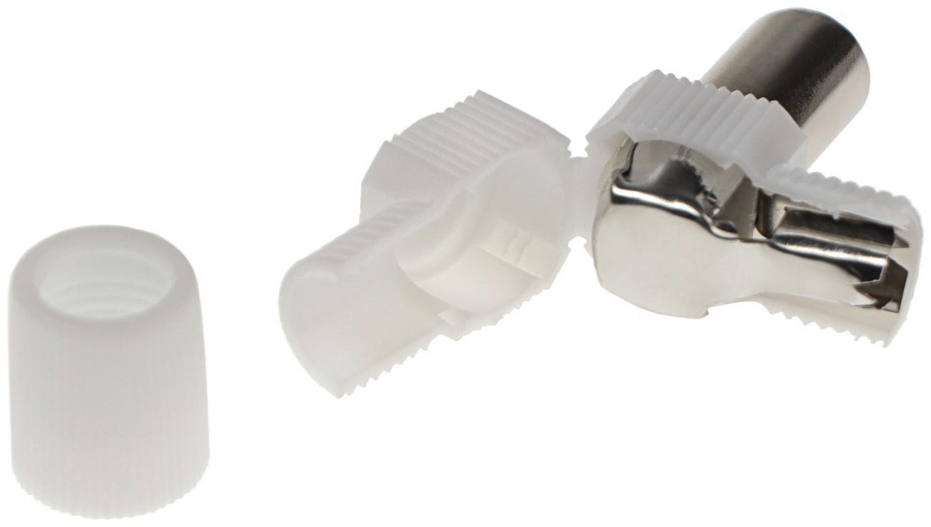 TV разъём Сигнал, угловой, пластик