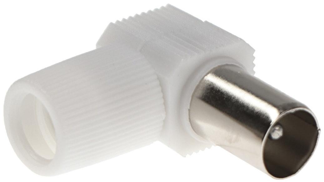 TV разъём Сигнал, угловой, пластик