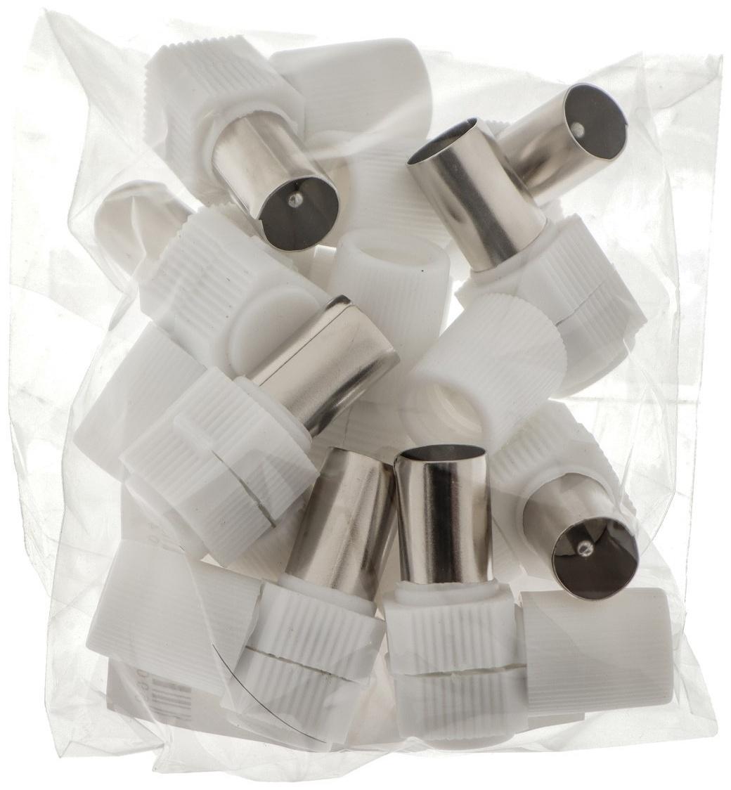 TV разъём Сигнал, угловой, пластик