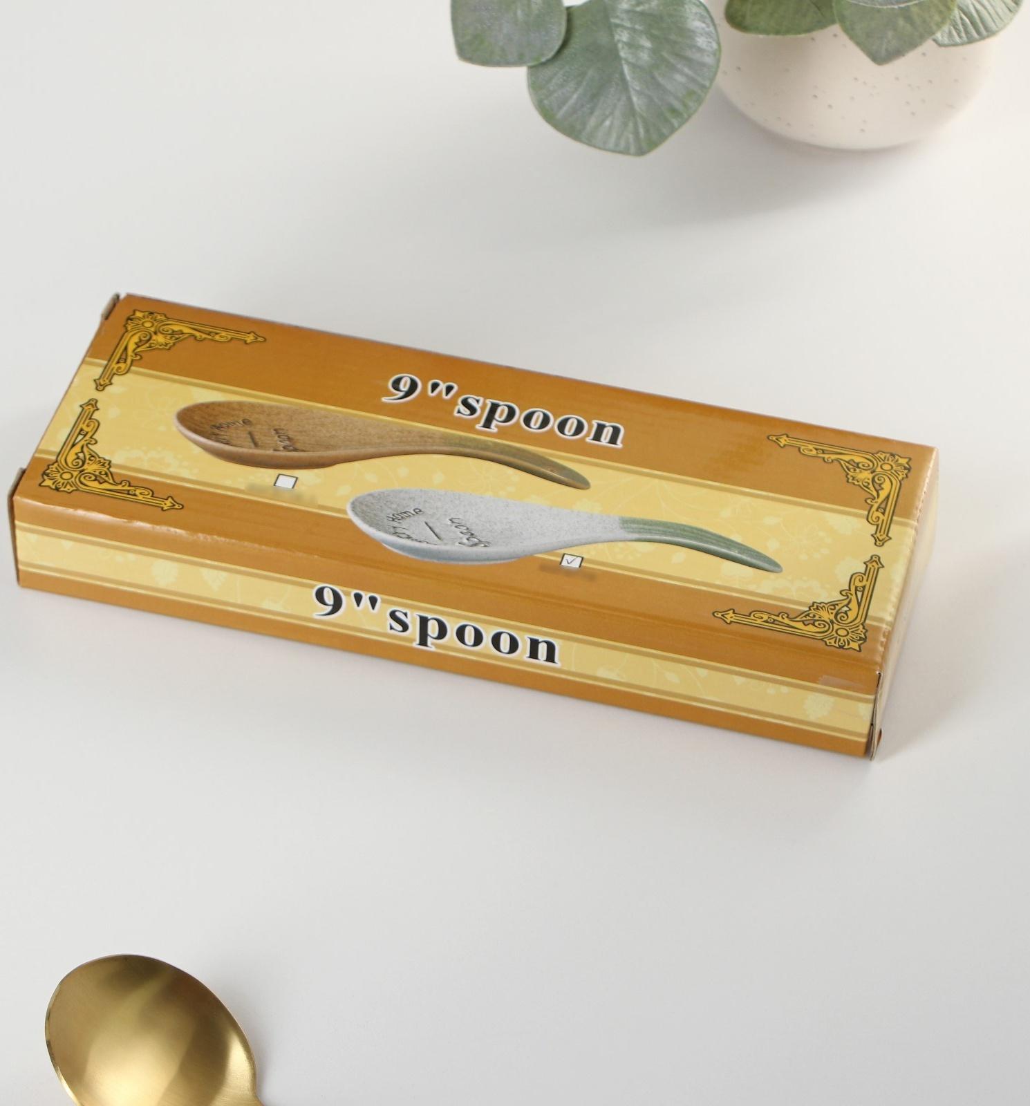 Подставка под ложку керамическая «Домик в деревне», 23×8,5×2,5 см