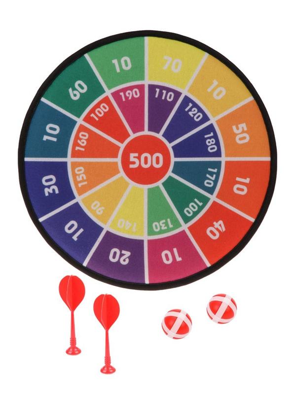 Дартс детский на липучках Moby Kids 14 дюймов (36 см.), 2 дротика и 2 шарика