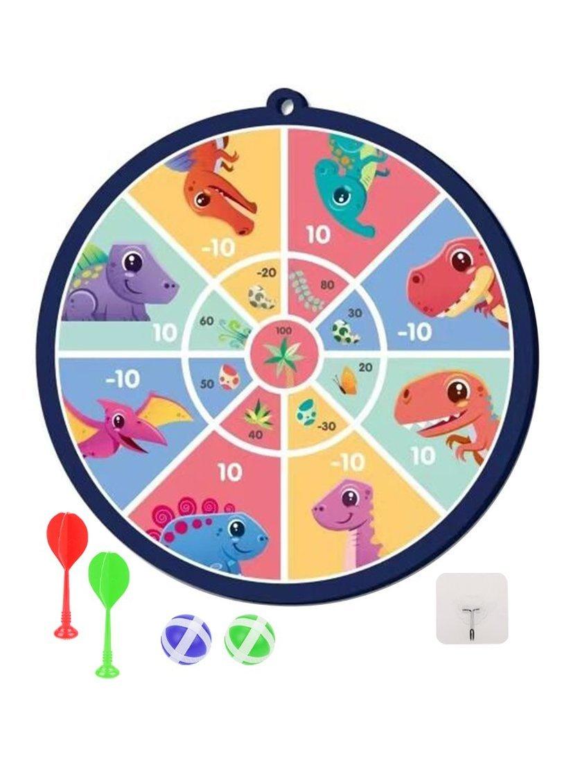 Дартс детский на липучках Moby Kids Динозавры 11 дюймов (28 см.), 2 дротика и
2 шарика