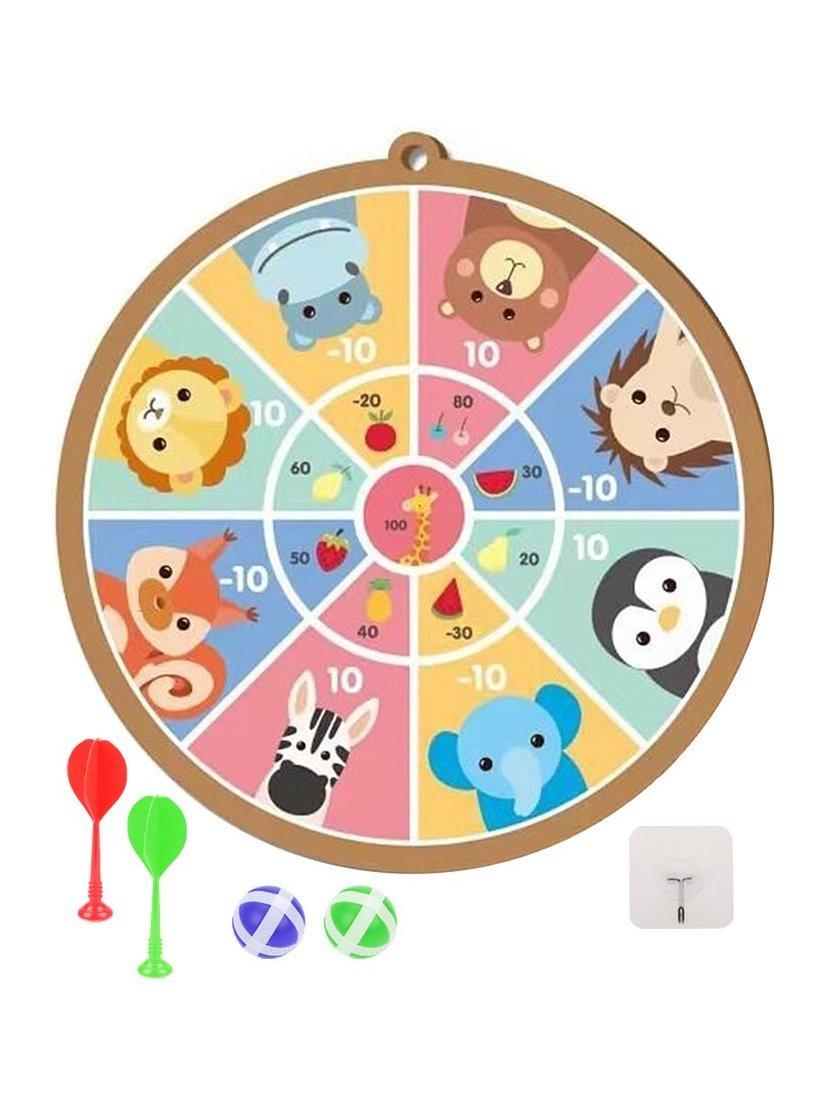 Дартс детский на липучках Moby Kids Зверята 11 дюймов (28 см.), 2 дротика и 2
шарика