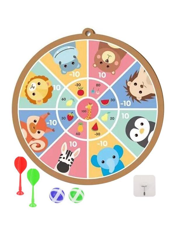 Дартс детский на липучках Moby Kids Зверята 11 дюймов (28 см.), 2 дротика и 2
шарика