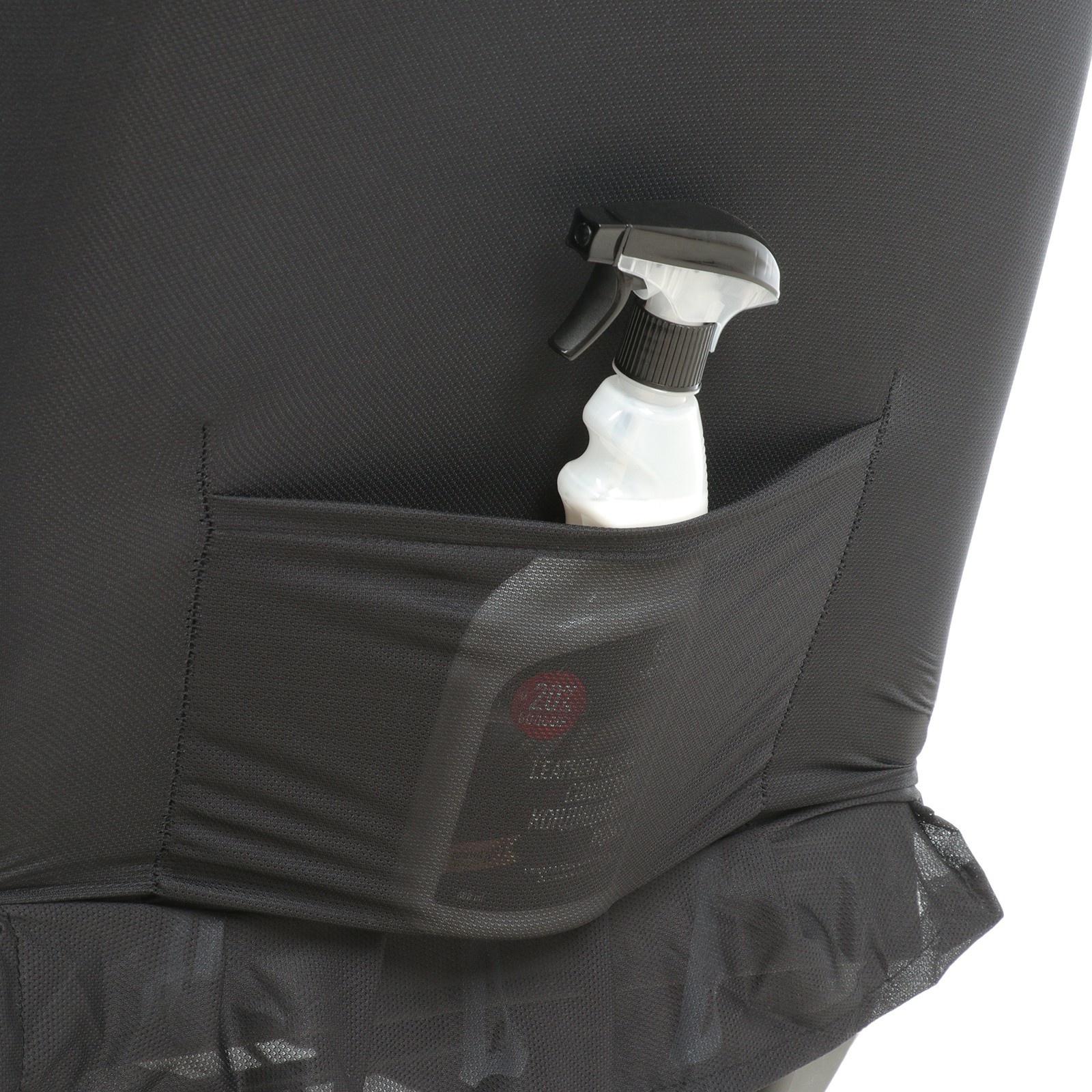 Авточехлы TORSO Premium, 11 предметов, белая строчка