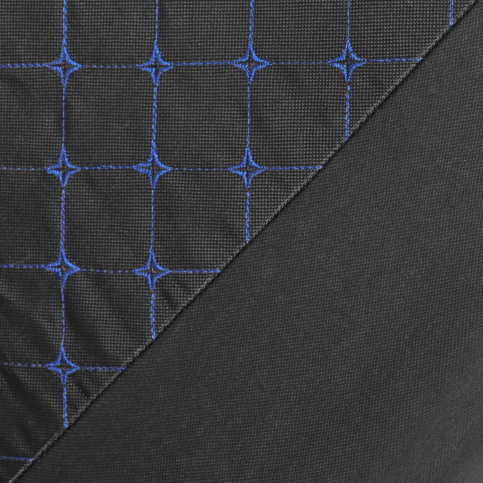 Авточехлы TORSO Premium 11 предметов, синяя строчка