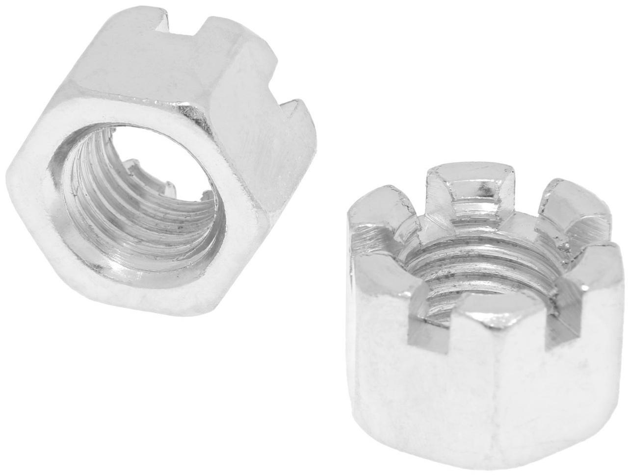 Гайка ЛОМ, корончатая, DIN935, оцинкованная, М20, 1 кг