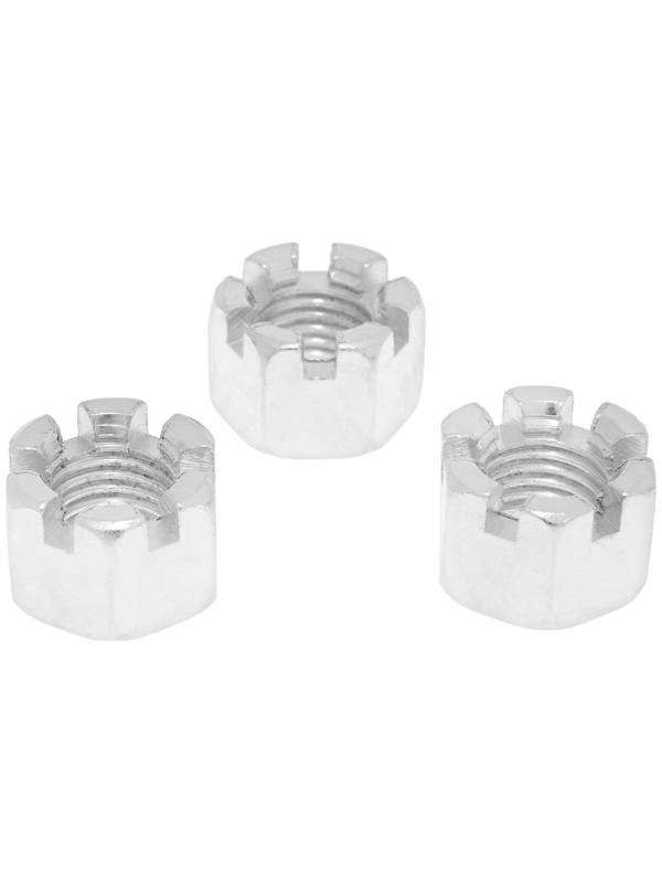 Гайка ЛОМ, корончатая, DIN935, оцинкованная, М20, 1 кг