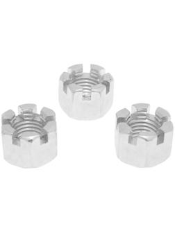 Гайка ЛОМ, корончатая, DIN935, оцинкованная, М24, 1 кг