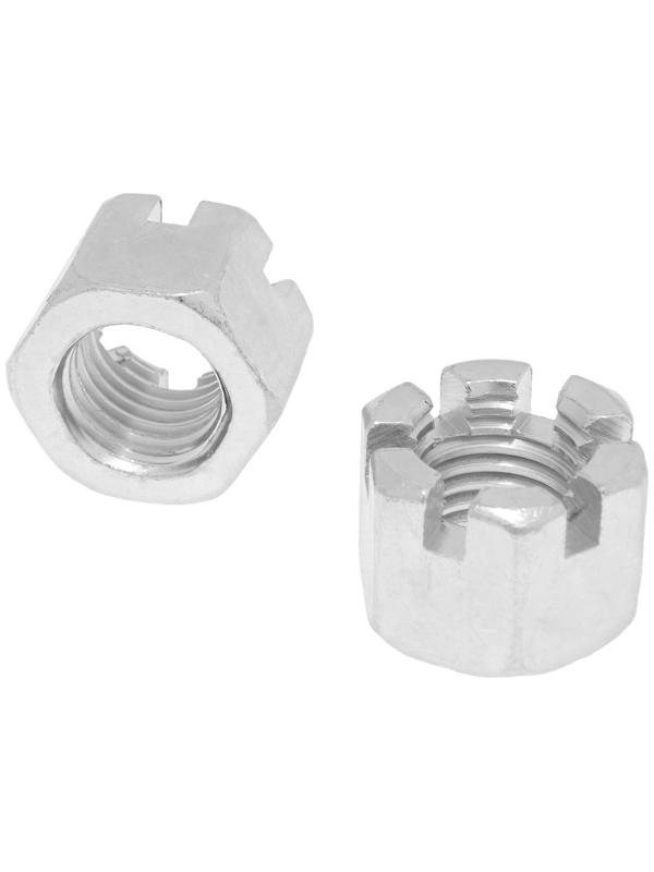 Гайка ЛОМ, корончатая, DIN935, оцинкованная, М24, 1 кг