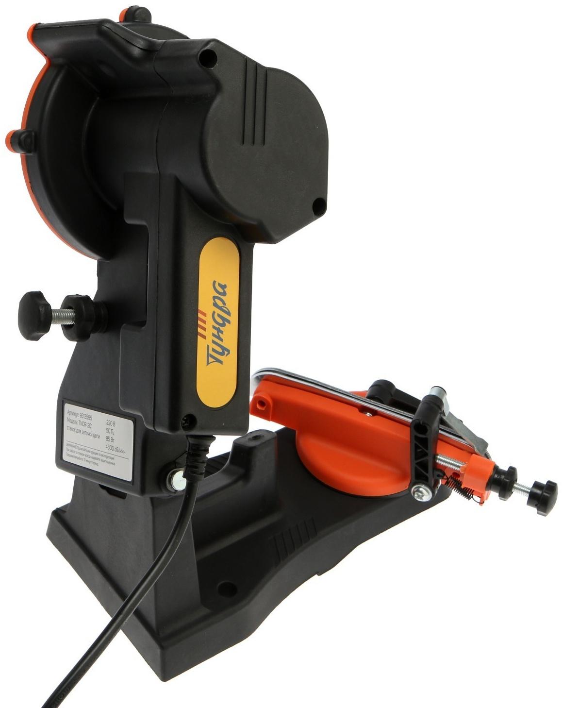 Станок для заточки цепи ТУНДРА, 220 В, 85 Вт, 4800 об/мин, 108х22х3.2/4.8 мм