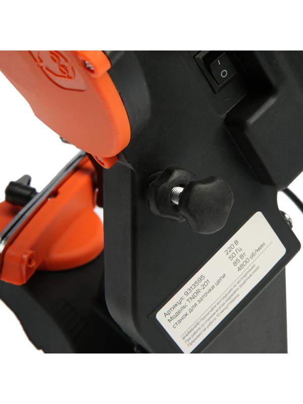 Станок для заточки цепи ТУНДРА, 220 В, 85 Вт, 4800 об/мин, 108х22х3.2/4.8 мм