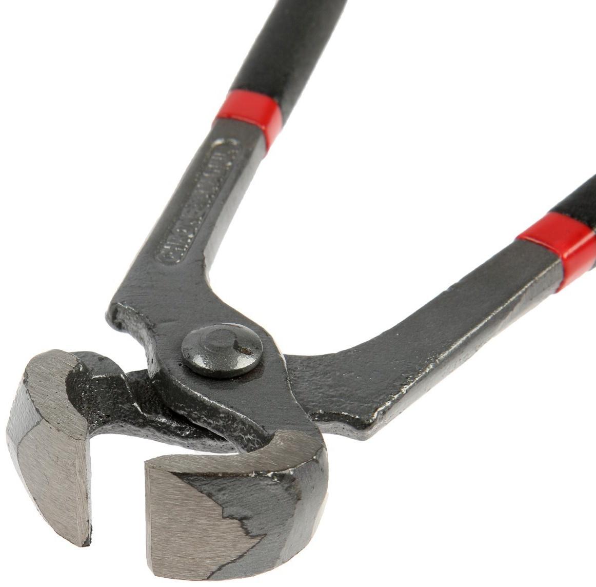 Клещи строительные ТУНДРА, обрезиненные рукоятки, 160 мм