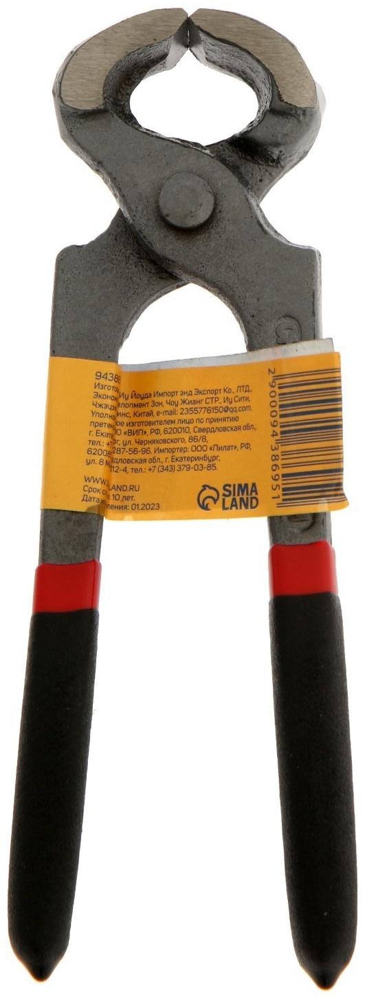 Клещи строительные ТУНДРА, обрезиненные рукоятки, 160 мм