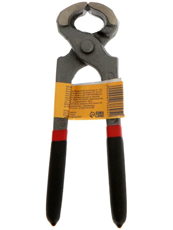 Клещи строительные ТУНДРА, обрезиненные рукоятки, 160 мм
