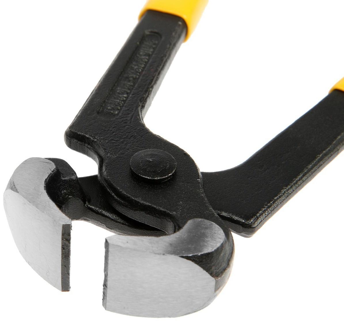 Клещи строительные ТУНДРА, CrV, прямые обрезиненные рукоятки, 200 мм