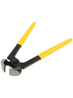 Клещи строительные ТУНДРА, CrV, прямые обрезиненные рукоятки, 200 мм