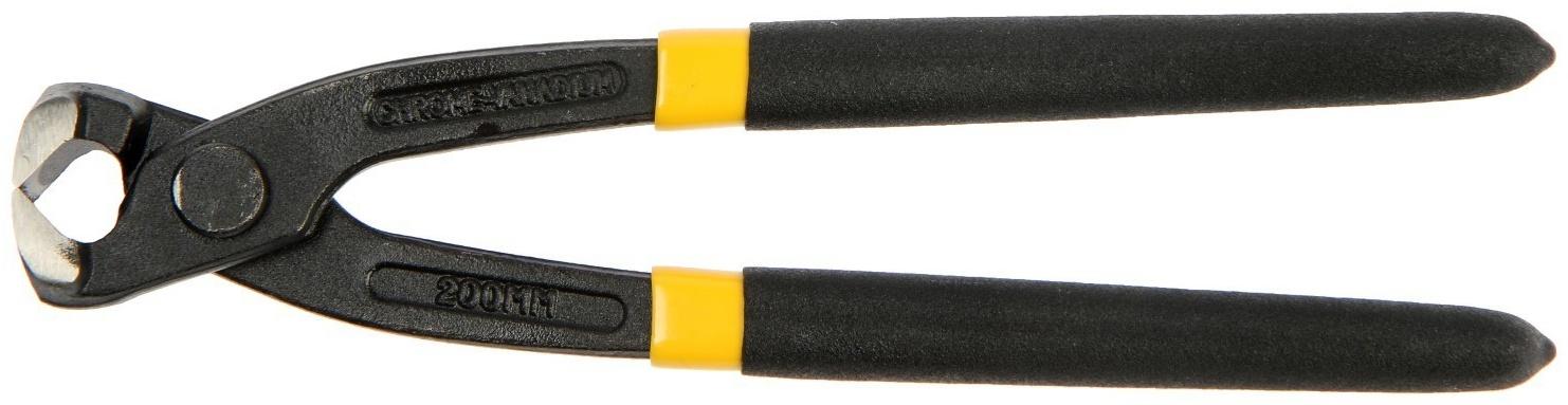 Клещи вязальные ТУНДРА, CrV, прямые обрезиненные рукоятки, 200 мм
