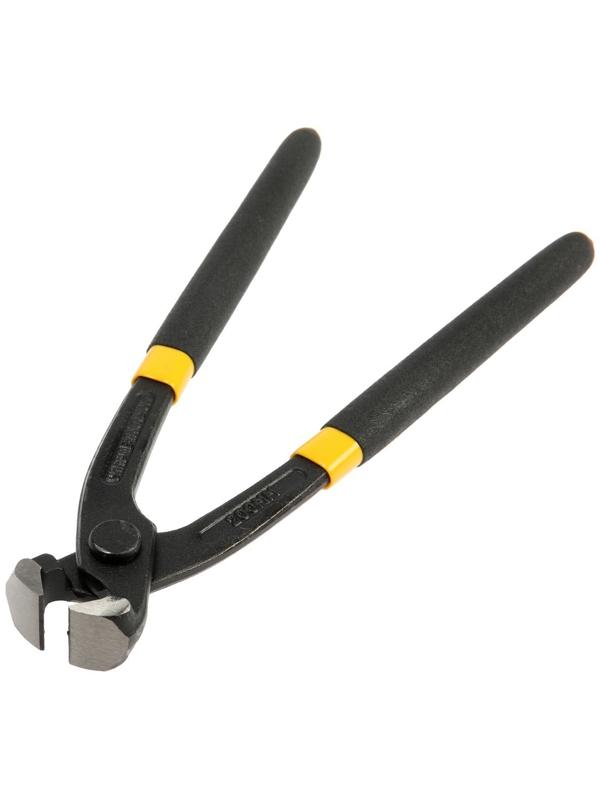 Клещи вязальные ТУНДРА, CrV, прямые обрезиненные рукоятки, 200 мм