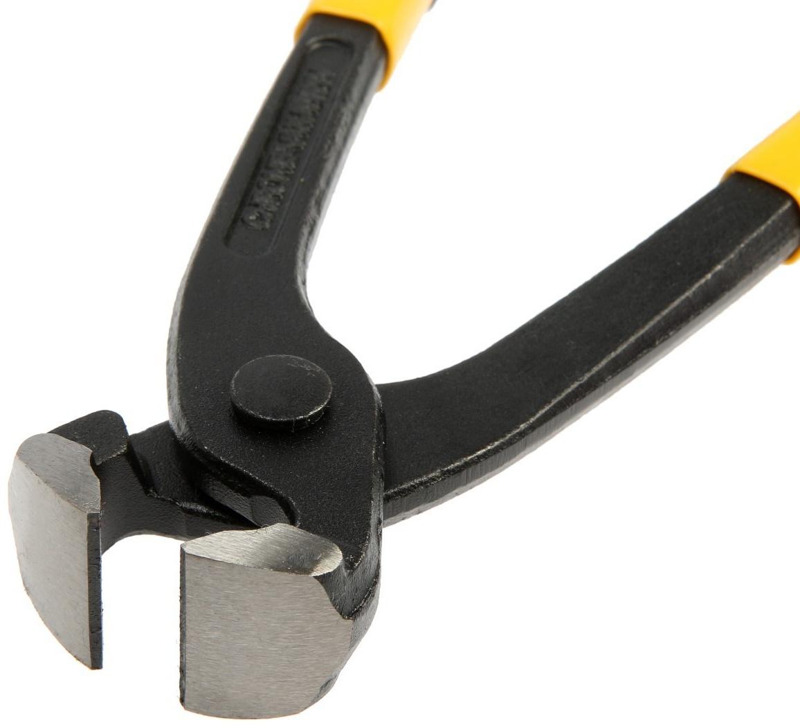 Клещи вязальные ТУНДРА, CrV, прямые обрезиненные рукоятки, 250 мм