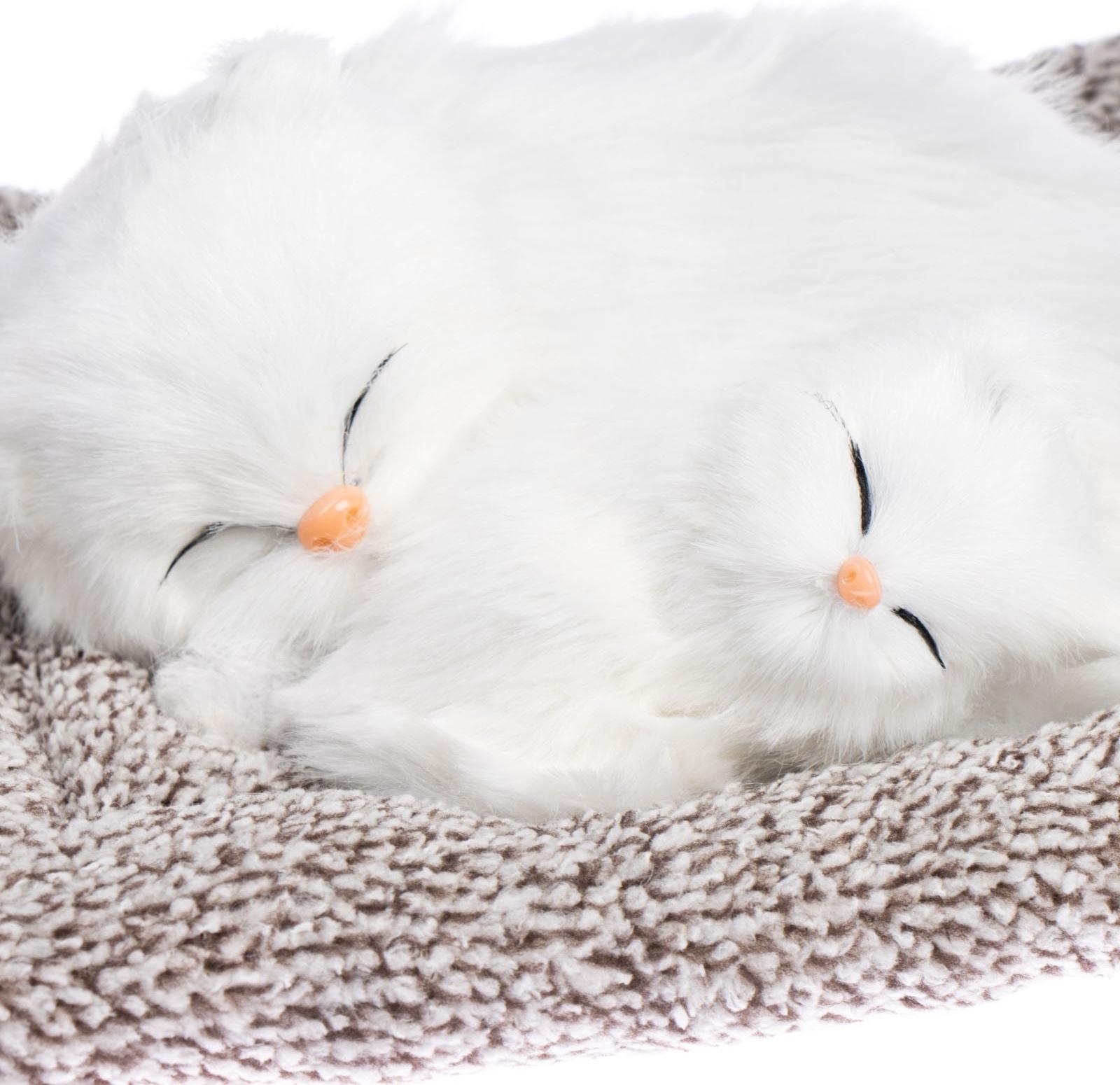 Игрушка на панель авто, кошечки на подушке, белый окрас