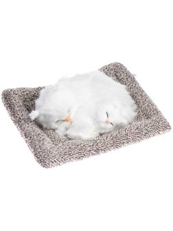 Игрушка на панель авто, кошечки на подушке, белый окрас