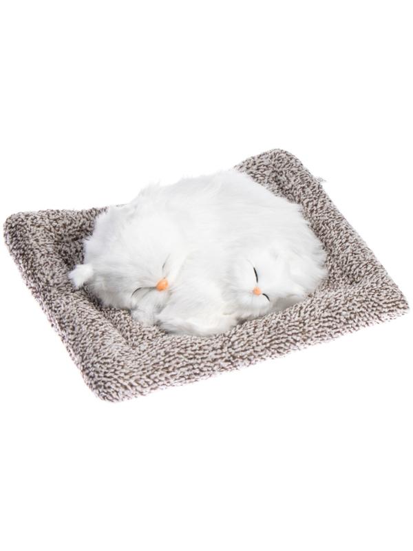 Игрушка на панель авто, кошечки на подушке, белый окрас