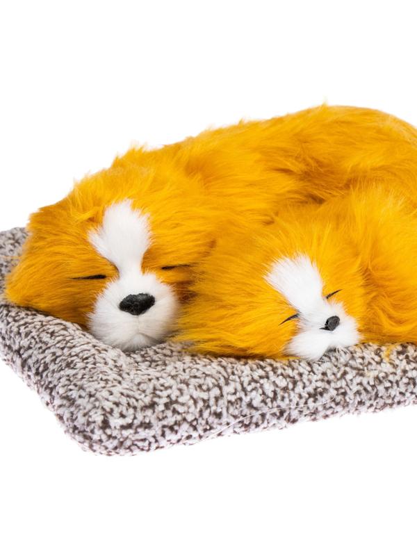 Игрушка на панель авто, собаки на подушке, бело-рыжий окрас