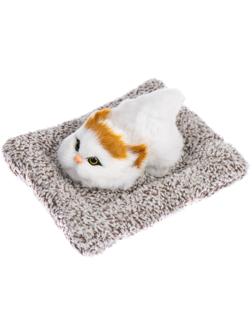 Игрушка на панель авто, кошечка на подушке, бело-рыжий окрас