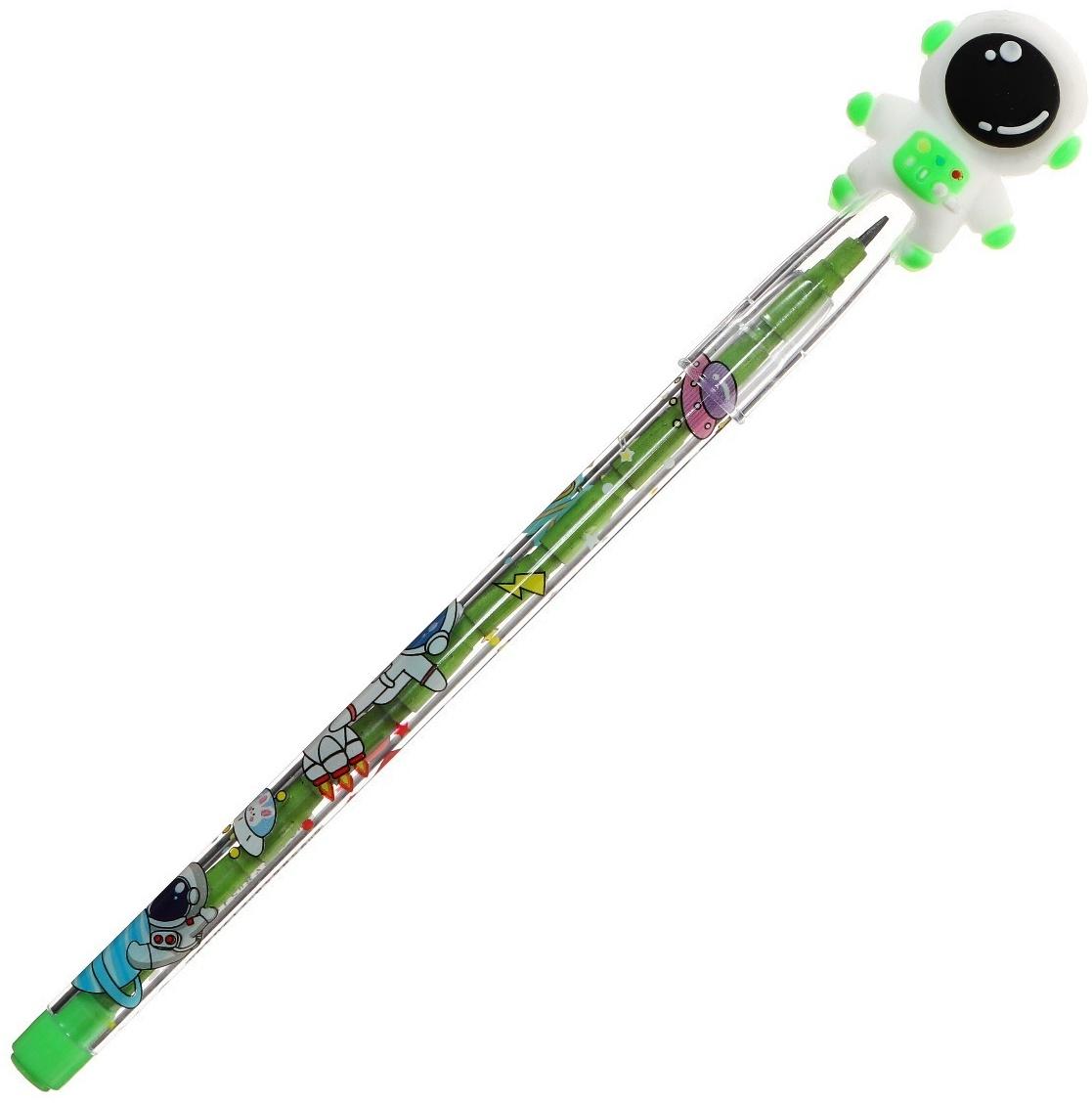 Карандаш секционный чернографитный Космонавт МИКС