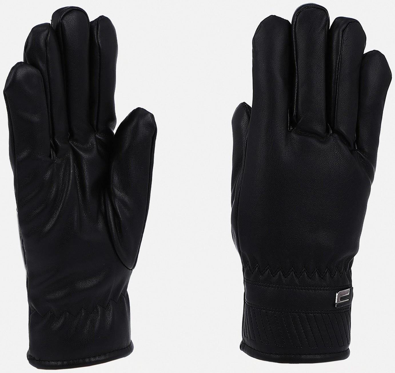 Перчатки мужские, безразмерные, с утеплителем, цвет чёрный