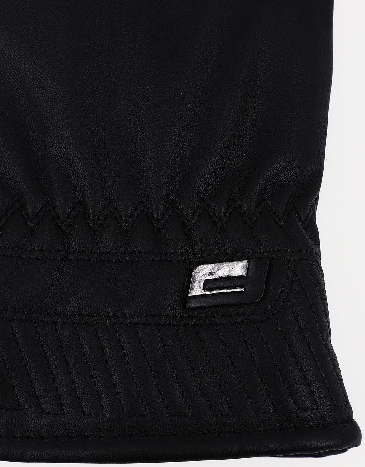 Перчатки мужские, безразмерные, с утеплителем, цвет чёрный