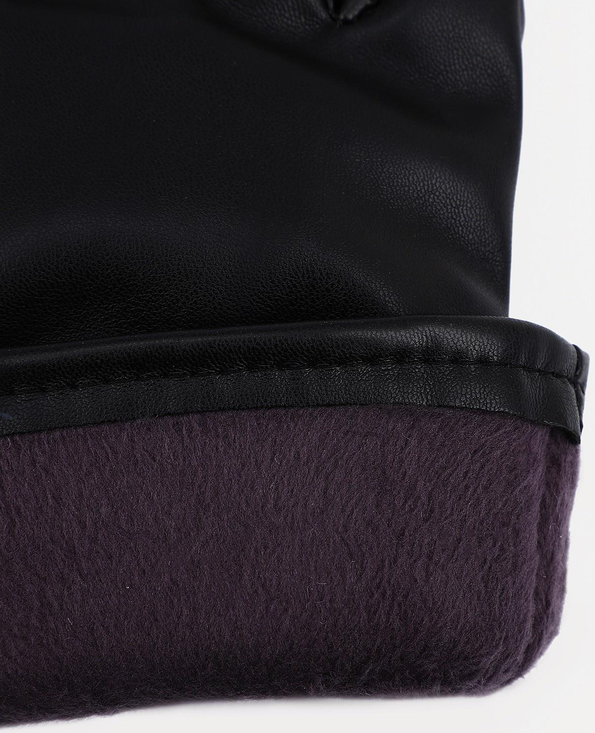 Перчатки мужские, безразмерные, с утеплителем, цвет чёрный