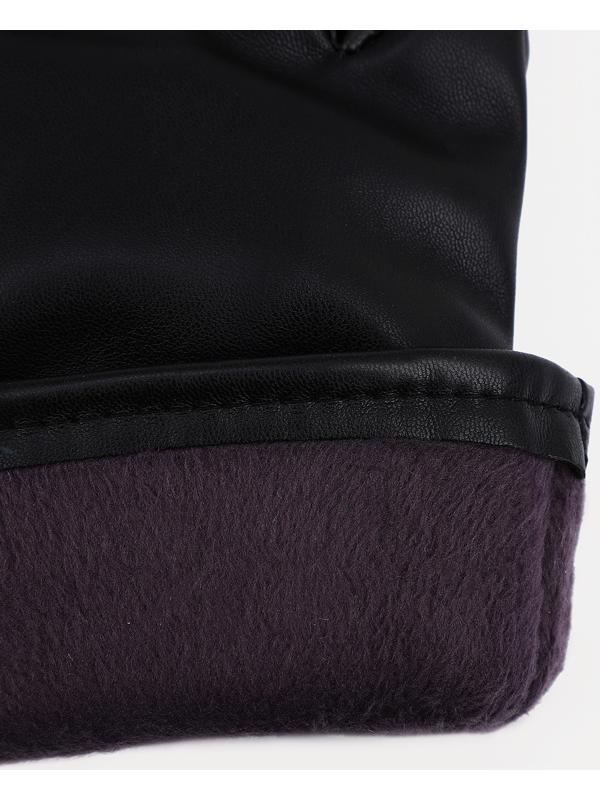 Перчатки мужские, безразмерные, с утеплителем, цвет чёрный