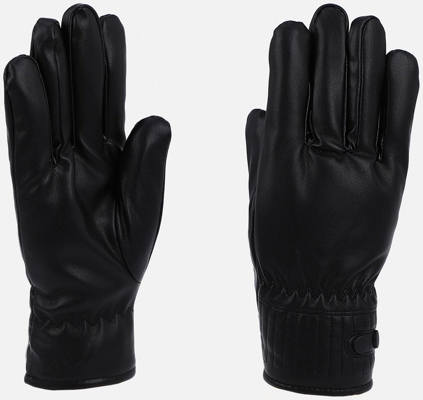 Перчатки мужские, безразмерные, с утеплителем, цвет чёрный