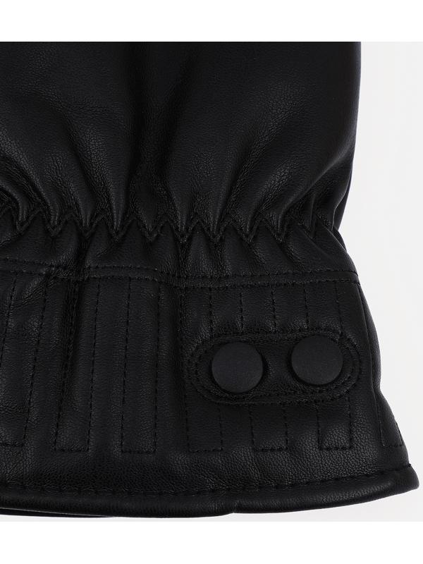 Перчатки мужские, безразмерные, с утеплителем, цвет чёрный