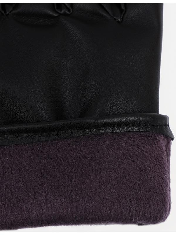 Перчатки мужские, безразмерные, с утеплителем, цвет чёрный