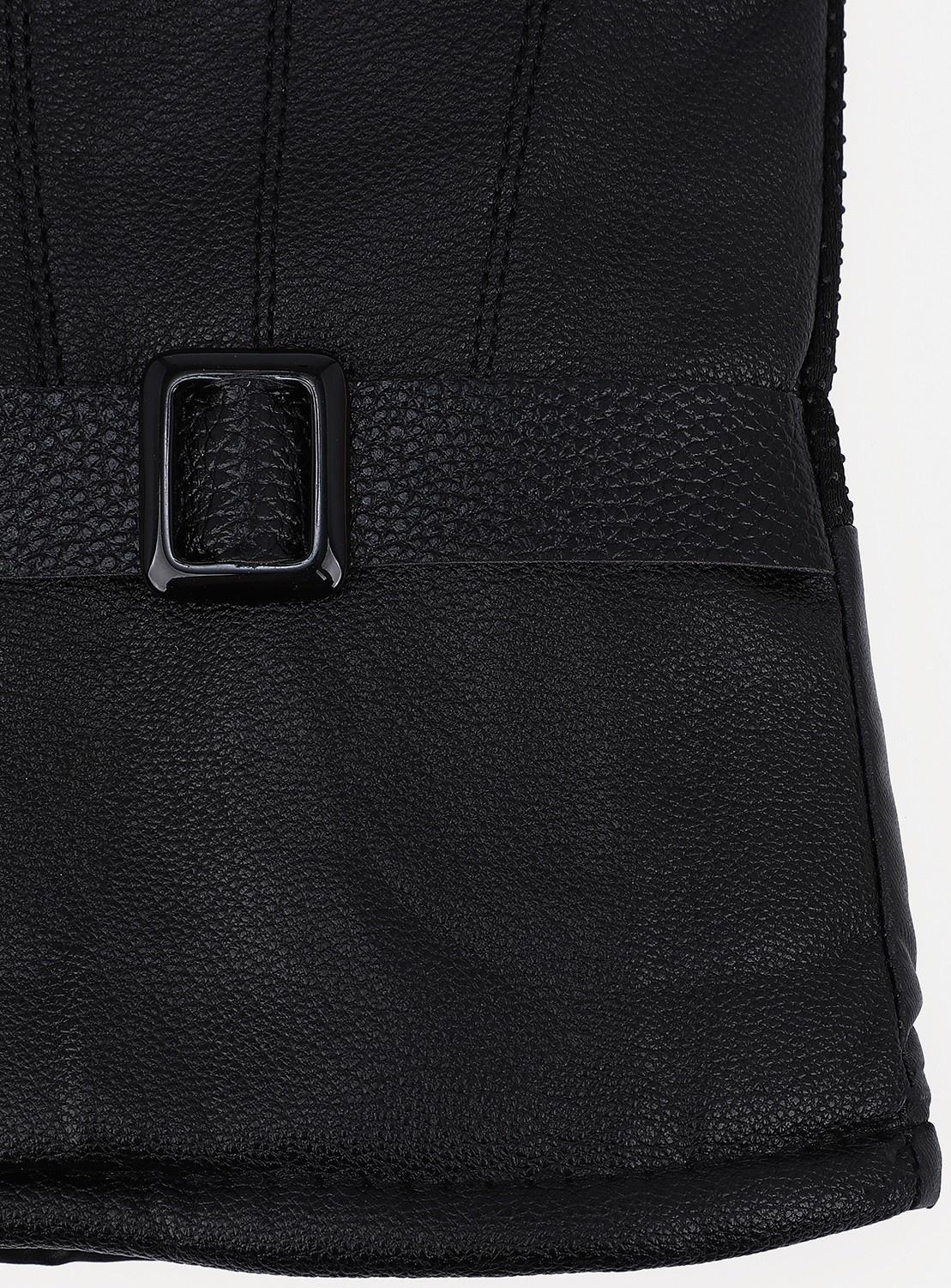 Перчатки мужские, безразмерные, с утеплителем, цвет чёрный