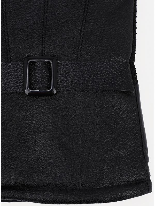 Перчатки мужские, безразмерные, с утеплителем, цвет чёрный