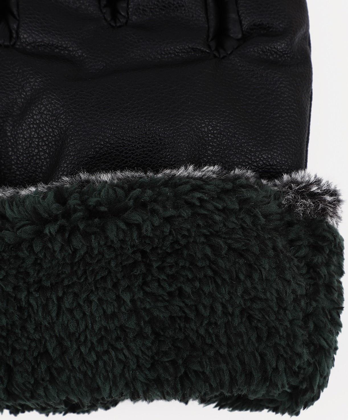 Перчатки мужские, безразмерные, с утеплителем, цвет чёрный