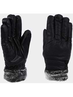 Перчатки мужские, безразмерные, с утеплителем, цвет чёрный