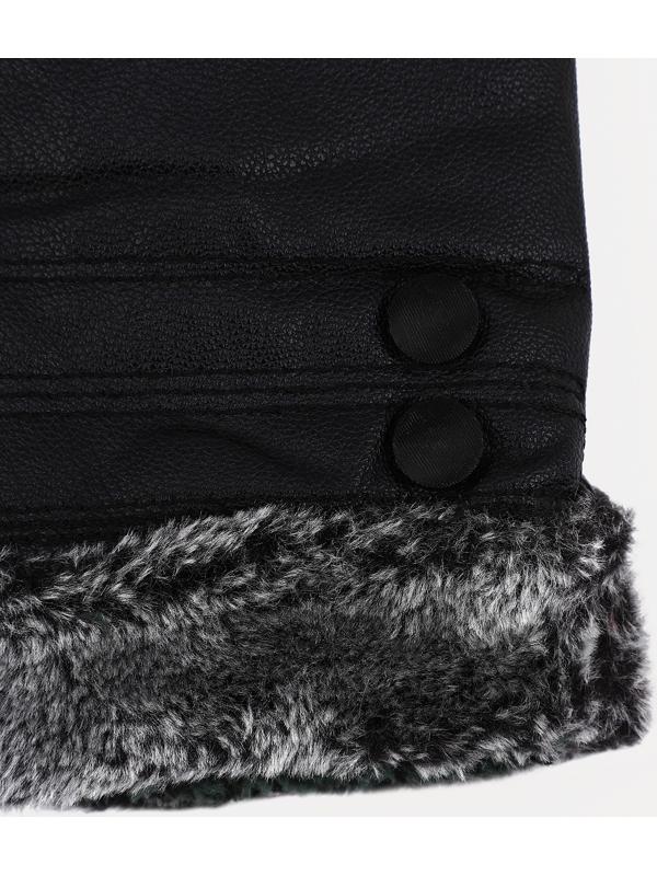 Перчатки мужские, безразмерные, с утеплителем, цвет чёрный