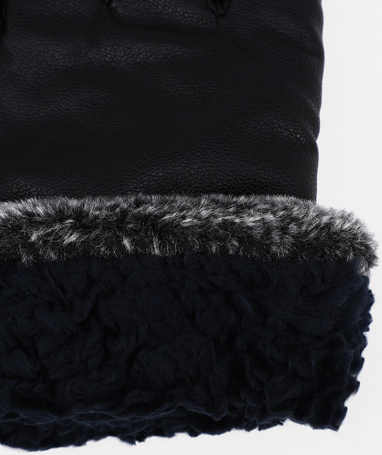 Перчатки мужские, безразмерные, с утеплителем, цвет чёрный