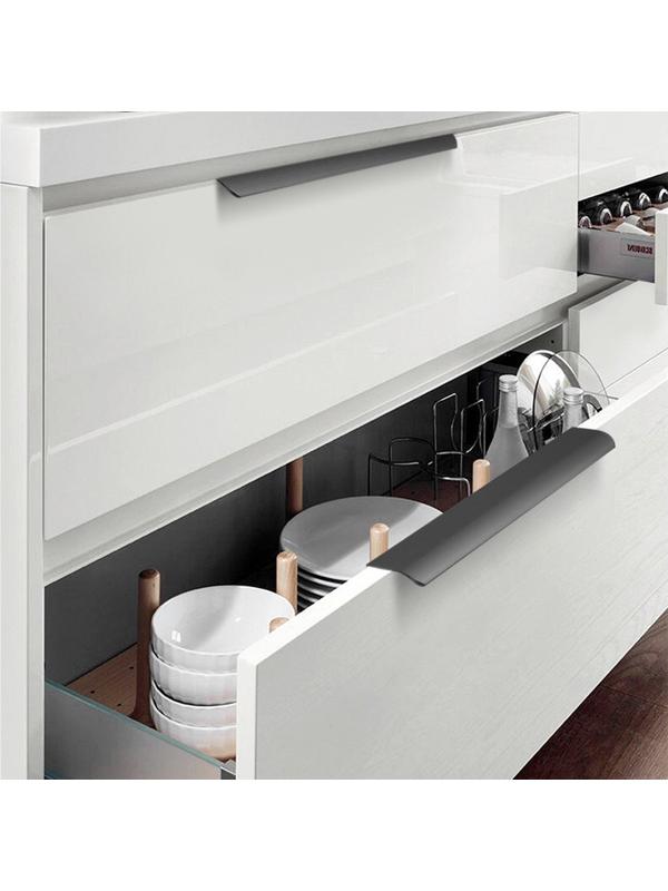 Ручка торцевая CAPPIO, L=150 мм, м/о 128 мм, цвет черный