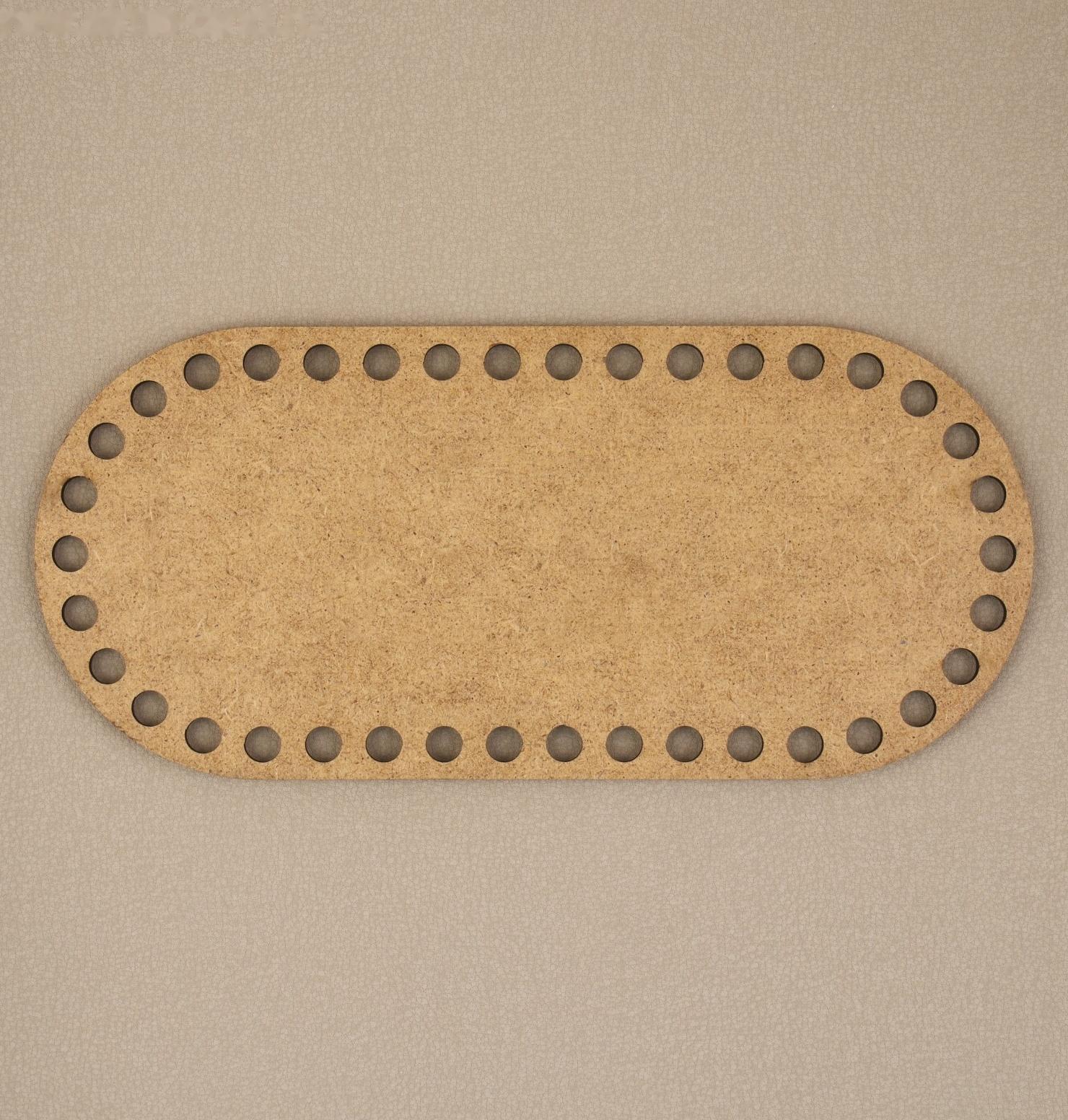 Донце для сумки, овальное, 22 × 10 см, цвет коричневый