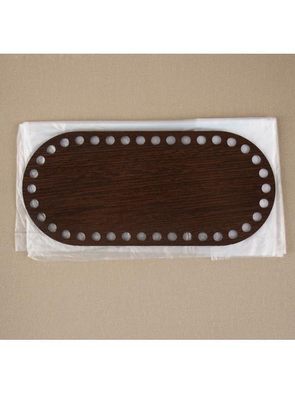 Донце для сумки, овальное, 22 × 10 см, цвет коричневый