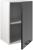 Шкаф навесной 400 Симпл, 400х300х600, Антрацит/Белый